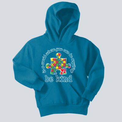 Youth Hoodie - Autism Awareness - Be Kind Puzzle Piece Thumbnail