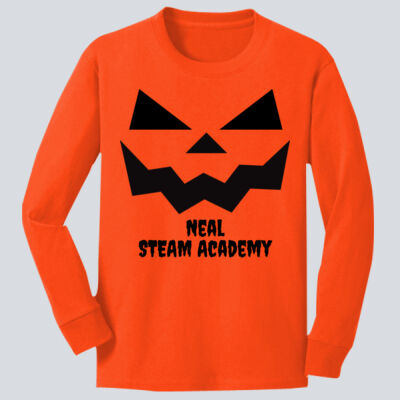 Youth Long Sleeve Shirt - Fall Holidays - Jack O' Lantern Thumbnail