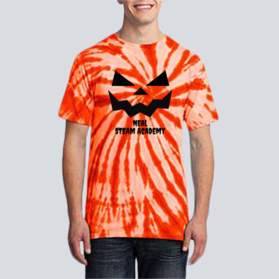 Adult Tie-Dye T-Shirt - Fall Holidays - Jack O' Lantern Thumbnail