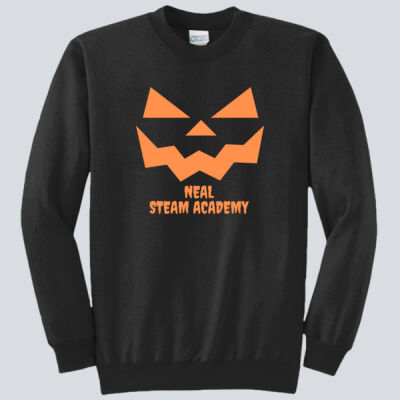 Adult Crewneck - Fall Holidays - Jack O' Lantern - Orange Thumbnail