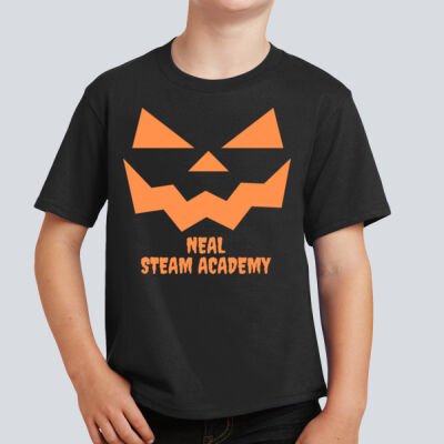 Youth T-Shirt - Fall Holidays - Jack O' Lantern - Orange Thumbnail