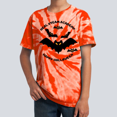 Youth Tie-Dye T-Shirt - Fall Holidays - Bats Thumbnail