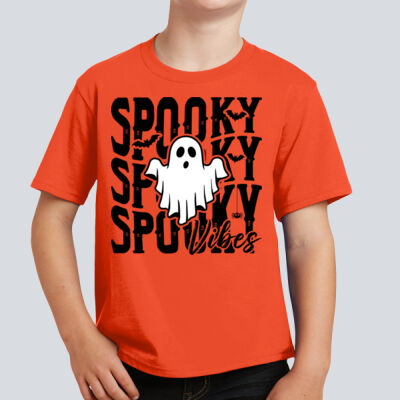 Youth T-Shirt - Fall Holidays - Spooky Vibes Thumbnail