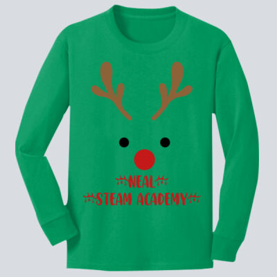 Youth Long Sleeve Shirt - Winter Holidays - Reindeer Thumbnail