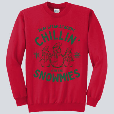 Adult Crewneck - Winter Holidays - Chillin' - Green Thumbnail
