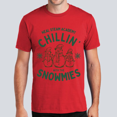 Adult T-Shirt - Winter Holidays - Chillin' - Green Thumbnail