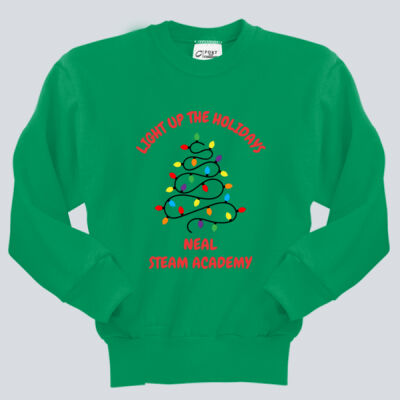 Youth Crewneck - Winter Holidays - Light Up - Red Thumbnail