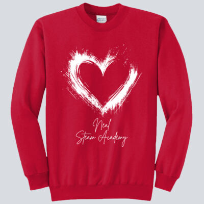 Adult Crewneck - Spring - Valentine's Heart Thumbnail