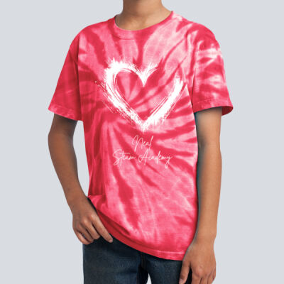 Youth Tie-Dye T-Shirt - Spring - Valentine's Heart Thumbnail
