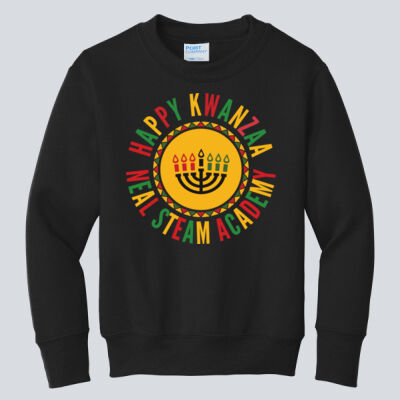 Youth Crewneck - Winter Holidays - Happy Kwanzaa Thumbnail
