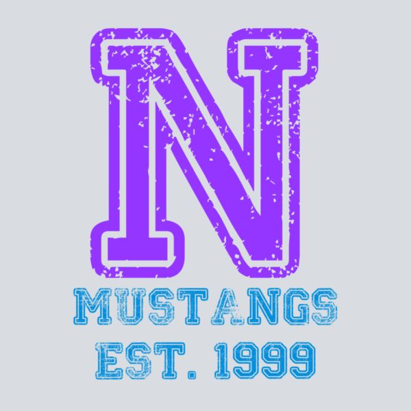 Distressed N - Blue & Purple Thumbnail